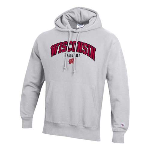 Champion Men's Louisville Cardinals Grey Reverse Weave Crew Sweatshirt - XL (extra Large)