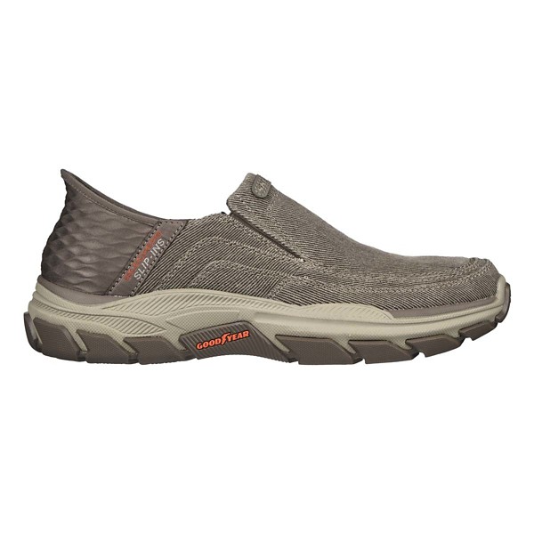 Men's Skechers Respected Holmgren Sneakers Shoes Wide 10 Taupe