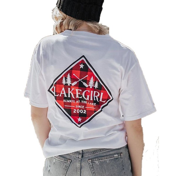 Women's Lakegirl Plaid Paddles T-Shirt product image