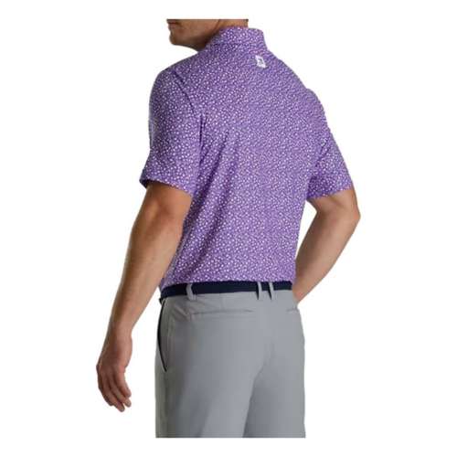 Men's FootJoy Lisle Tossed Tulips  Golf Polo