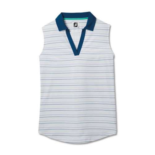 Witzenberg Sneakers Sale Online Women s FootJoy Stripe Sleeveless Golf Polo clothing robes Grey 4 5 polo shirts
