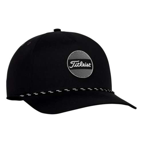 Casquette Titleist Tour Poids Plume – Noir/Blanc, Snapback Ajustable, Unisexe, Neuve Avec Défaut Mineur