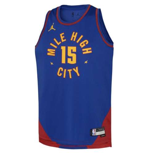 Kids' Denver Nuggets Nikola Jokic #15 Nike 2022 Statement Jersey Medium Blue