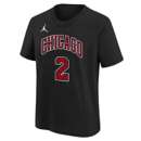 Nike Kids' Chicago Bulls Lonzo Ball #2 Statement Name & Number T-Shirt