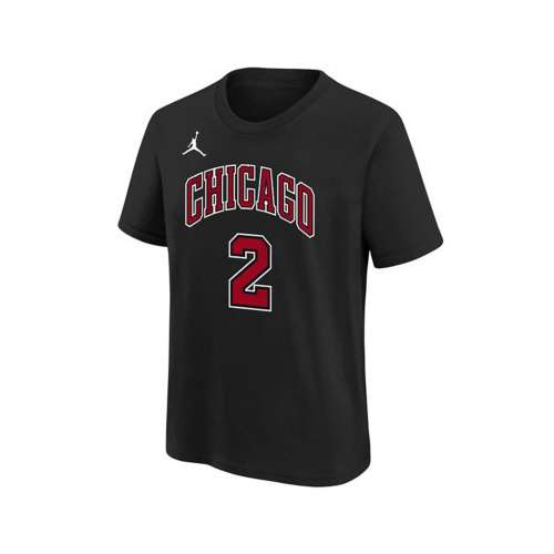 Nike Kids' Chicago Bulls Lonzo Ball #2 Statement Name & Number T-Shirt