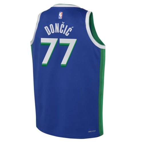 Nike Kids' Dallas Mavericks Luka Doncic #77 2022 City Edition
