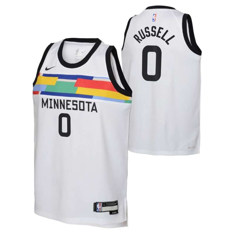 Nike Kids' Minnesota Timberwolves D'Angelo Russell #0 2022 City