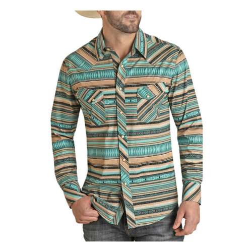 Seattle Seahawks NFL Mens Bowling Stripe Button Up Shirt