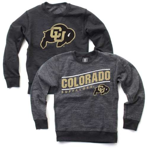 Wes and Willy Kids' Colorado Buffaloes Fuzz Crew
