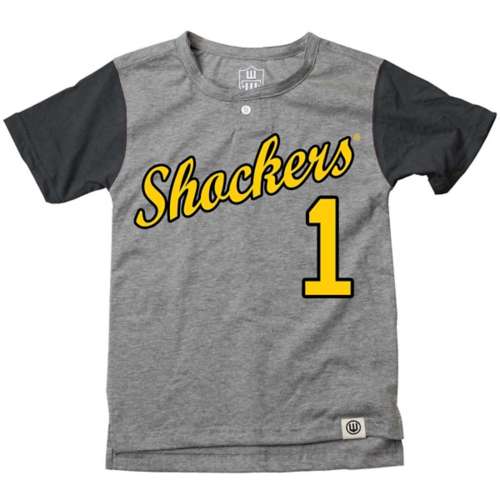 Wes and Willy Kids' Wichita State Shockers Henley Baseball T-Shirt