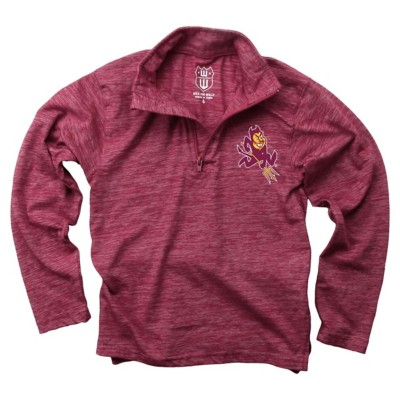 Wes and Willy Kids' Arizona State Sun Devils Yarn 1/4 Zip