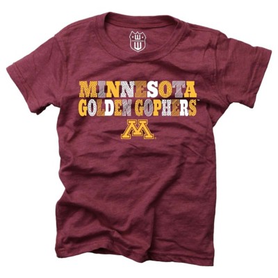 Wes and Willy Kids' Minnesota Golden Gophers Mismatch Basic T-Shirt