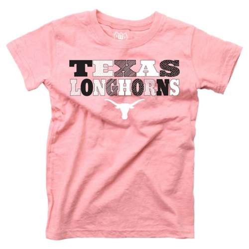 Wes and Willy Baby Girls' Texas Longhorns Pink Basic Logo T-Shirt