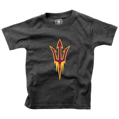 Wes and Willy Kids' Arizona State Sun Devils Basic Logo T-Shirt