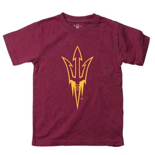 Wes and Willy Kids' Arizona State Sun Devils Basic Logo T-Shirt