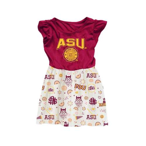 Wes and Willy Toddler Girls' Arizona State Sun Devils Princess Dress