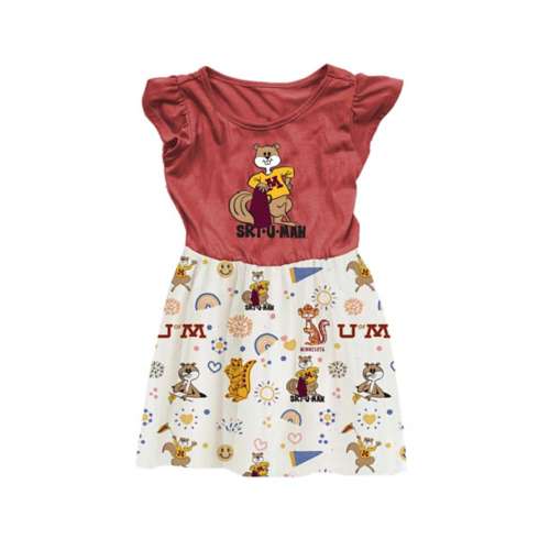 Wes and Willy Toddler Girls' Minnesota Golden Gophers Princess Dress