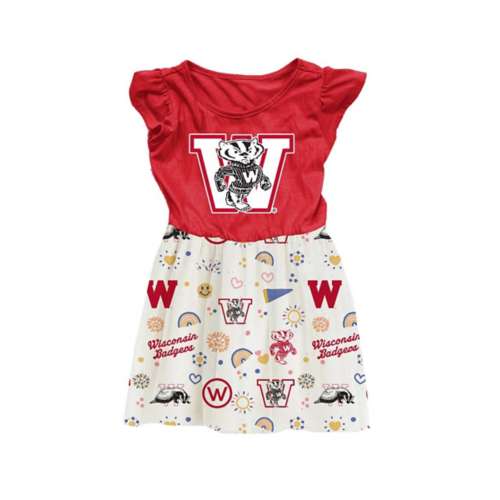 Wes and Willy Toddler Girls' Wisconsin Badgers Princess Dress