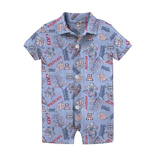 Wes and Willy Baby Girls' Arizona Wildcats Floral Romper