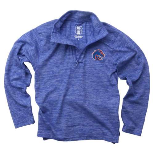 Wes and Willy Kids' Boise State Broncos Yarn 1/4 Zip