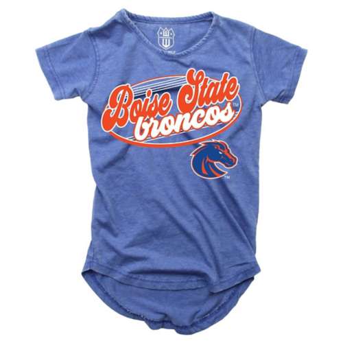 Wes and Willy Kids' Girls' Boise State Broncos Burn Out T-Shirt