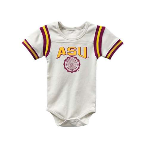 Wes and Willy Baby Arizona State Sun Devils Yoke Hopper Onesie