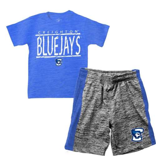 Wes and Willy Toddler Creighton Bluejays Cy Contrast T-Shirt & Short Set