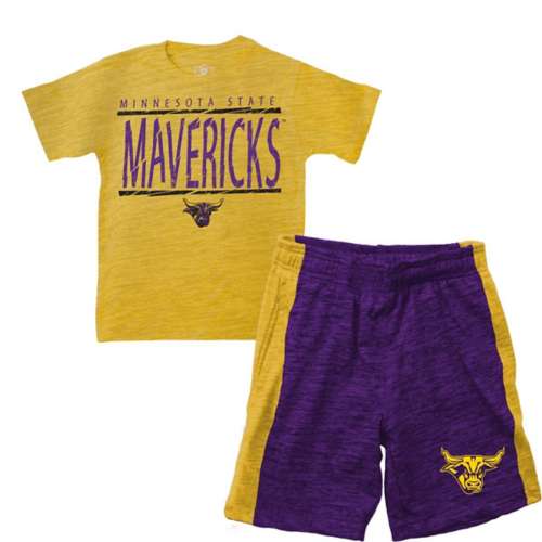 Wes and Willy Kids' Minnesota State Mavericks Cy Contrast T-Shirt & Short Set