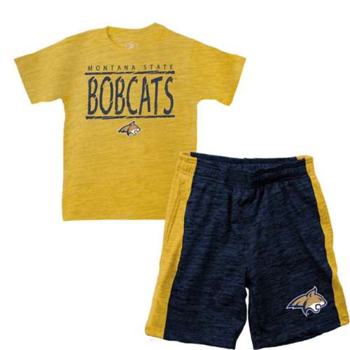 Petite Satin Shirt And Bralet Set Toddler Montana State Bobcats Cy Contrast T-Shirt & Short Set