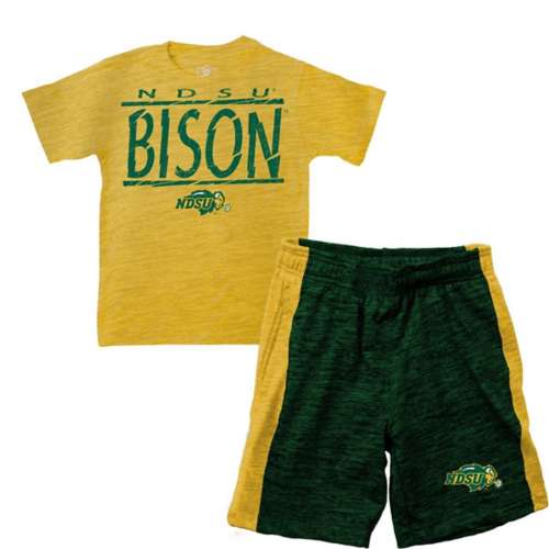 Wes and Willy Kids' North Dakota State Bison Cy Contrast T-Shirt & Short Set