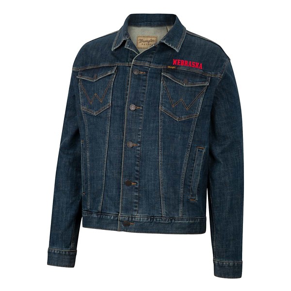 Colosseum Women's Nebraska Cornhuskers Wrangler Denim Jacket product image