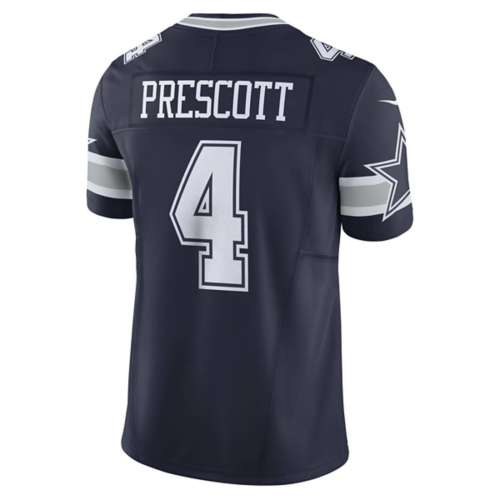 The Jersey Source Dak Prescott Autographed Blue/Grey #Pro Style Jersey- Beckett W Hologram *Black