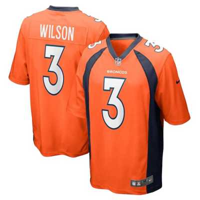 Russell Wilson Nike Elite NFL football jersey ( Steel blue)