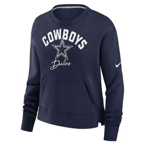 Women's Dallas Cowboys Nike Team Pride Crewneck Medium Navy