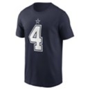 Nike Dallas Cowboys Dak Prescott #4 Team Name & Number T-Shirt