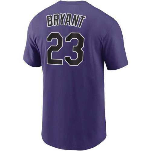 Nike Women's Colorado Rockies Kris Bryant #23 Black T-Shirt