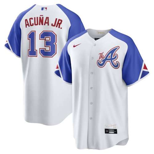 Nike Youth Atlanta Braves Ronald Acuna Jr. #13 Navy T-Shirt