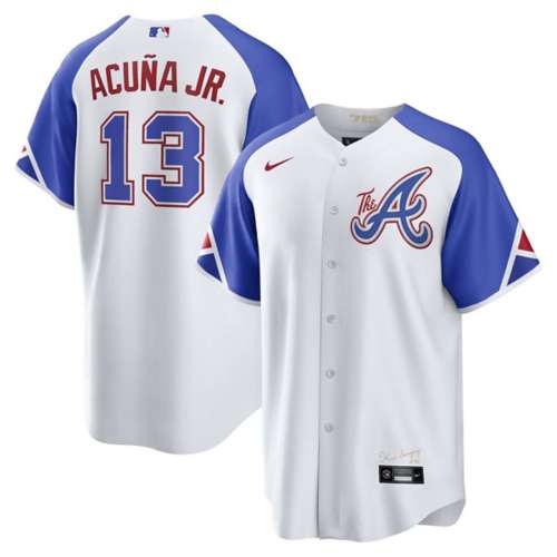 Ronald Acuna Jr Autographed Atlanta Braves Nike Gray Baseball