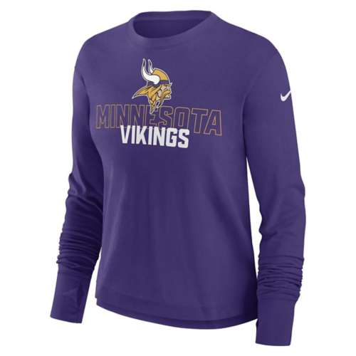 Buy the Womens Minnesota Vikings NFL Team Long Sleeve Pullover