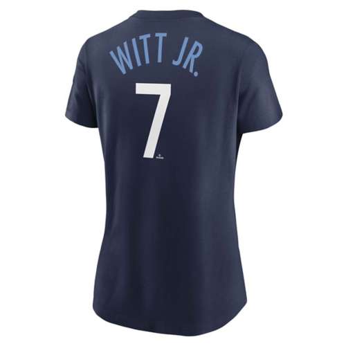 Nike Women's Kansas City Royals Bobby Witt Jr. #7 Blue T-Shirt