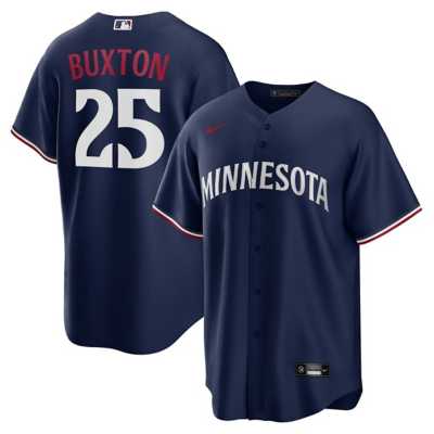Nike Men's Minnesota Twins Byron Buxton #25 White Cool Base Home Jersey