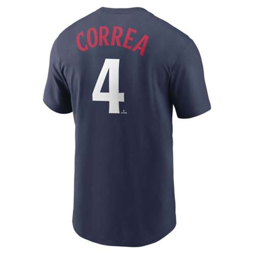 Nike Minnesota Twins Carlos Correa #4 2023 Name & Number T-Shirt