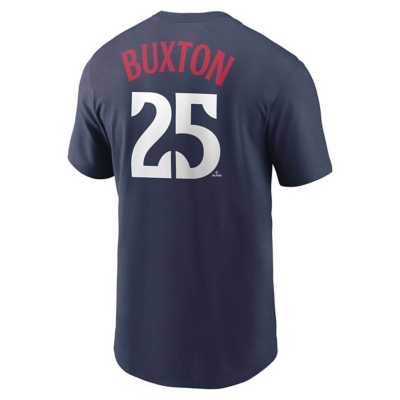 Youth Nike Byron Buxton Navy Minnesota Twins Player Name & Number T-Shirt