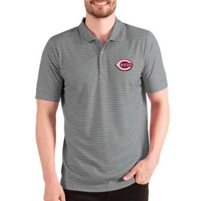 Baltimore Orioles Antigua Esteem Polo - Heathered Gray/White