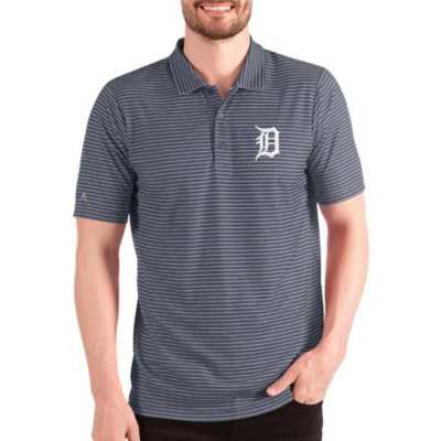 Men's Antigua Heather Navy Seattle Mariners par Polo Size: Medium