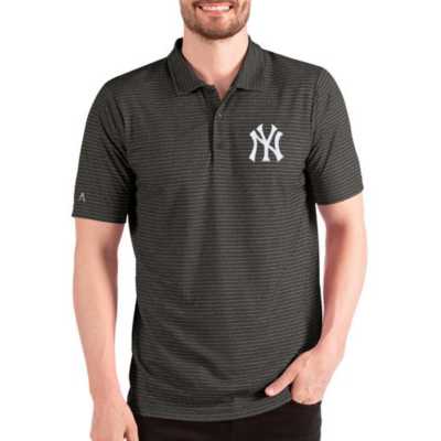 Men's New York Yankees Antigua Gray/Navy Answer Polo