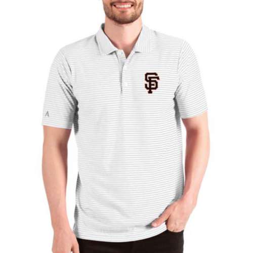 Antigua Men's Cleveland Browns Esteem White/Silver Polo