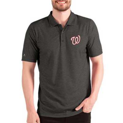 Washington Nationals Antigua Nova Polo - White/Gray