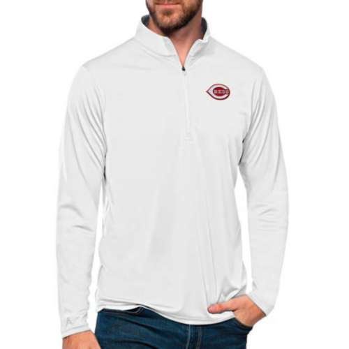 Antigua Cincinnati Reds Tribute Long Sleeve 1/4 Zip