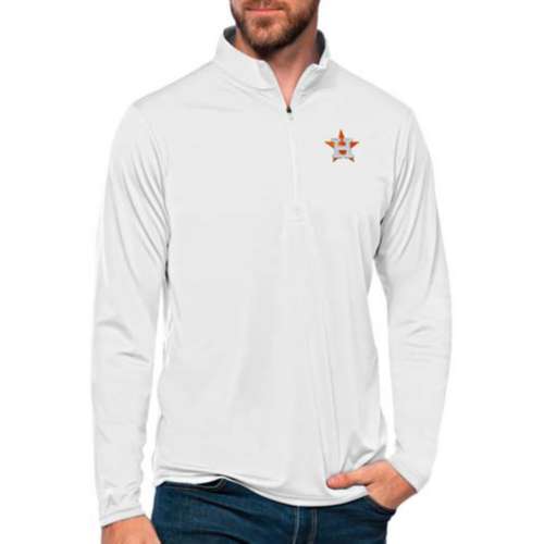 Columbia Men's Houston Astros Orange Shotgun Quarter-Zip Shirt